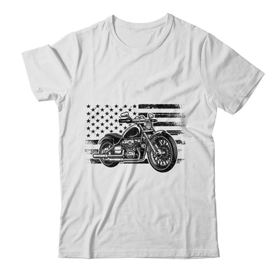 Patriotic Motorcycle Vintage American US Flag Biker Shirt & Hoodie | teecentury