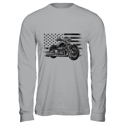 Patriotic Motorcycle Vintage American US Flag Biker Shirt & Hoodie | teecentury