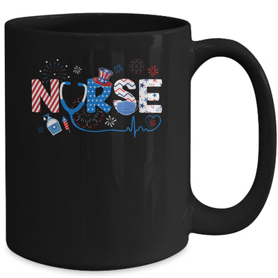 Patriotic Nurse 4th Of July American Flag Independence Day Mug Coffee Mug | Teecentury.com