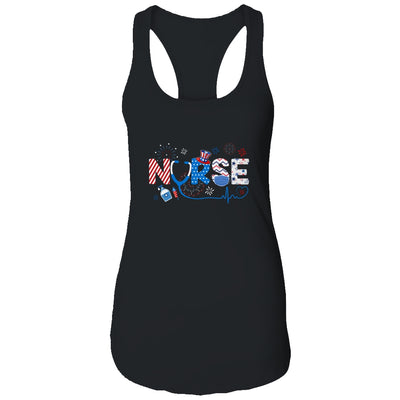 Patriotic Nurse 4th Of July American Flag Independence Day T-Shirt & Tank Top | Teecentury.com