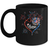 Patriotic Nurse 4th Of July American Flag Sunflower Love Mug Coffee Mug | Teecentury.com