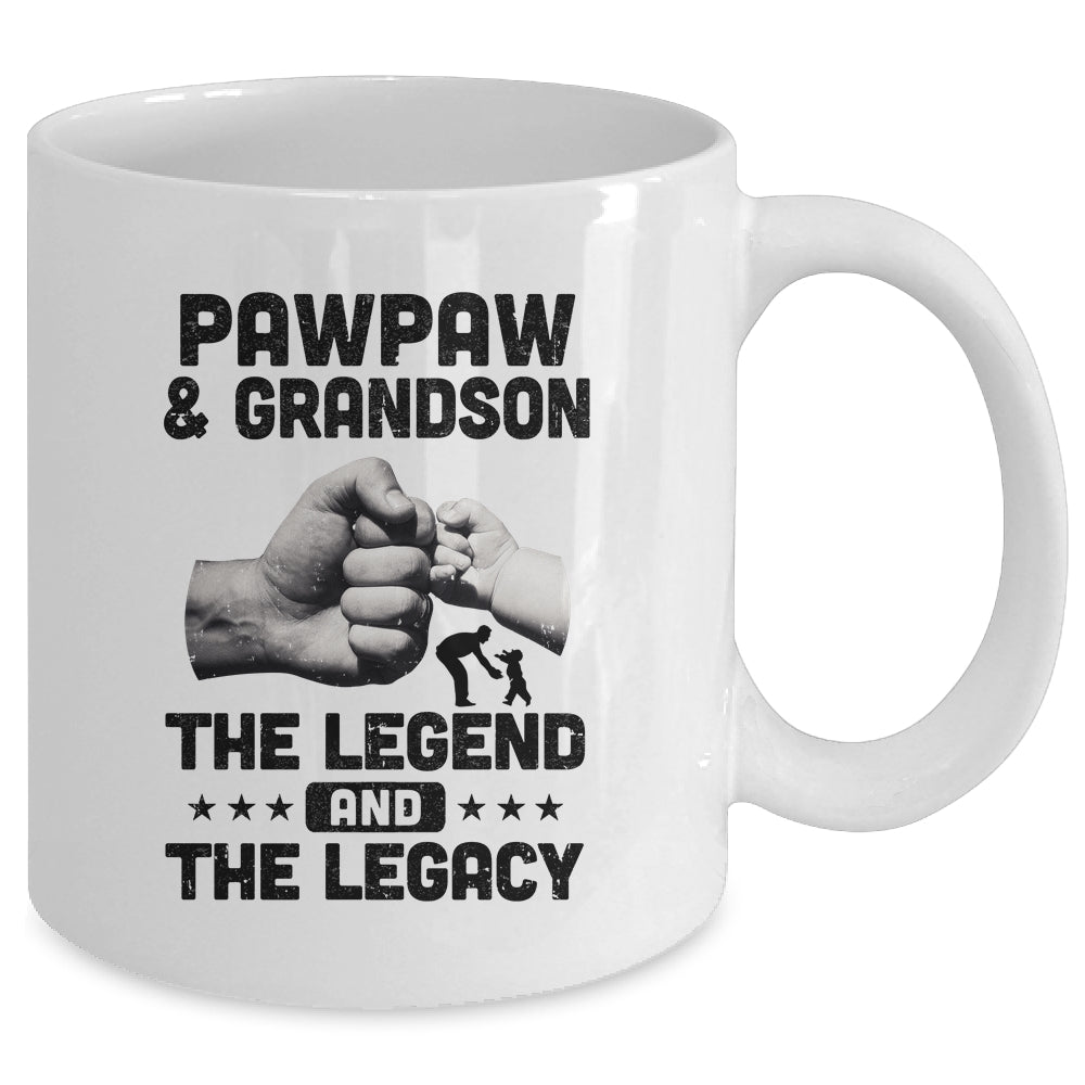 PawPaw And Grandson The Legend and The Legacy Mug Coffee Mug | Teecentury.com