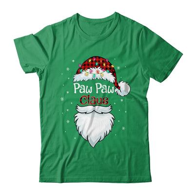 PawPaw Claus Beard Red Plaid Christmas Pajamas Xmas T-Shirt & Sweatshirt | Teecentury.com