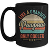 Pawpaw Like A Grandpa Only Cooler Vintage Dad Fathers Day Mug | teecentury