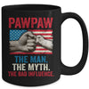 Pawpaw The Man The Myth The Bad Influence American Flag Mug Coffee Mug | Teecentury.com