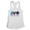 Peace Love America Sunflower Funny 4th Of July Fireworks Shirt & Tank Top | teecentury