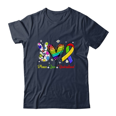 Peace Love Autism Awareness Autism Kids Mom Dad Shirt & Hoodie | teecentury