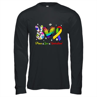 Peace Love Autism Awareness Autism Kids Mom Dad Shirt & Hoodie | teecentury