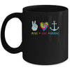 Peace Love Cruising Ship Hippie Floating Ocean Beach Sun Mug | teecentury