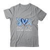 Peace Love Cure Blue Ribbon Colon Cancer Awareness Shirt & Hoodie | teecentury