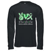 Peace Love Cure Green Ribbon Cirrhosis Awareness Shirt & Hoodie Awareness Shirt & Hoodie | teecentury