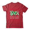 Peace Love Cure Green Ribbon Mental Health Awareness Shirt & Hoodie | teecentury