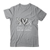 Peace Love Cure Grey Ribbon Brain Cancer Awareness Shirt & Hoodie | teecentury