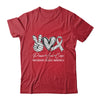 Peace Love Cure Grey Ribbon Parkinson's Disease Awareness Shirt & Hoodie | teecentury