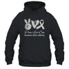 Peace Love Cure Grey Ribbon Parkinson's Disease Awareness Shirt & Hoodie | teecentury