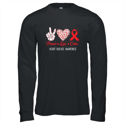 Peace Love Cure Heart Disease Awareness Men Women Kids CHD Shirt & Hoodie | teecentury