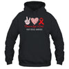 Peace Love Cure Heart Disease Awareness Men Women Kids CHD Shirt & Hoodie | teecentury