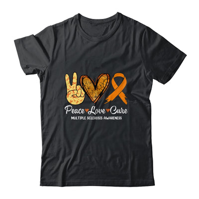 Peace Love Cure Multiple Sclerosis Awareness Supporter March Shirt & Hoodie | teecentury