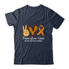 Peace Love Cure Multiple Sclerosis Awareness Supporter March Shirt & Hoodie | teecentury