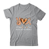 Peace Love Cure Orange Ribbon Multiple Sclerosis Awareness Shirt & Hoodie | teecentury