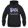 Peace Love Cure Periwinkle Ribbon Stomach Cancer Awareness Shirt & Hoodie | teecentury