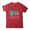Peace Love Cure Teal Ribbon Trigeminal Neuralgia Awareness Shirt & Hoodie | teecentury