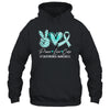 Peace Love Cure Turquoise Ribbon Dysautonomia Awareness Shirt & Hoodie | teecentury