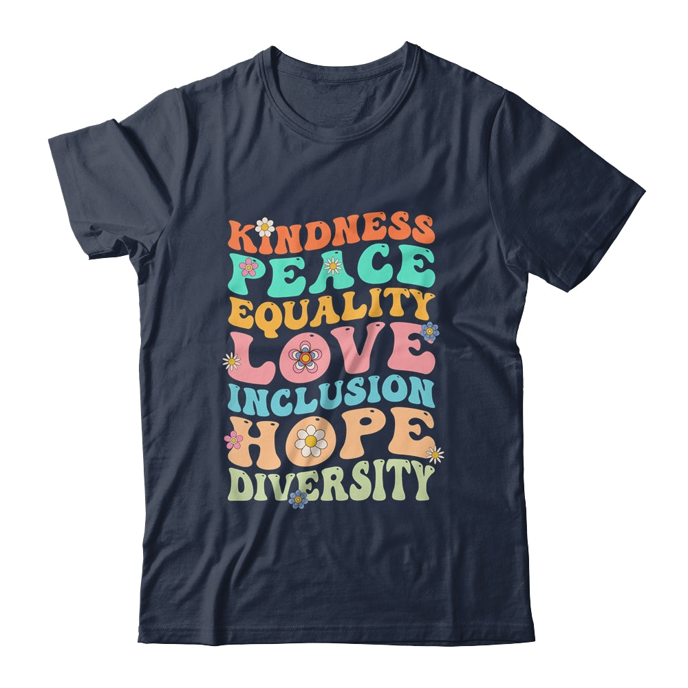 Peace Love Diversity Inclusion Hope Diversity  Groovy Shirt & Hoodie | teecentury