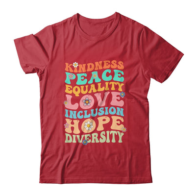 Peace Love Diversity Inclusion Hope Diversity  Groovy Shirt & Hoodie | teecentury