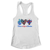 Peace Love Freedom 4th Of July Us Flag Fireworks Shirt & Tank Top | teecentury