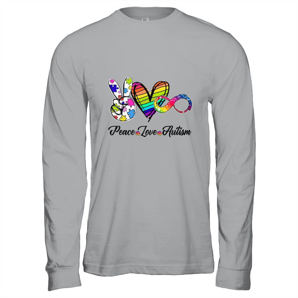 Peace Love Infinity Symbol Cute Autism Awareness Shirt & Hoodie | teecentury