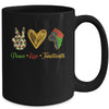 Peace Love Juneteenth Black Pride Freedom Independence Day Mug Coffee Mug | Teecentury.com