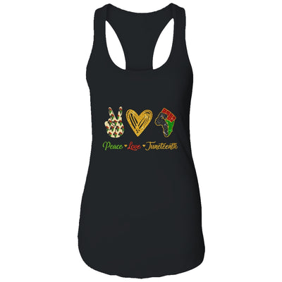 Peace Love Juneteenth Black Pride Freedom Independence Day T-Shirt & Tank Top | Teecentury.com