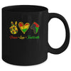 Peace Love Juneteenth Pride Black Girl Black Queen King Mug | teecentury