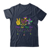 Peace Love Mardi Gras Leopard Heart Mardi Gras Festival Shirt & Tank Top | teecentury