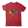 Peace Love Mardi Gras Leopard Heart Mardi Gras Festival Shirt & Tank Top | teecentury