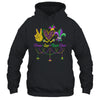 Peace Love Mardi Gras Leopard Heart Mardi Gras Festival Shirt & Tank Top | teecentury