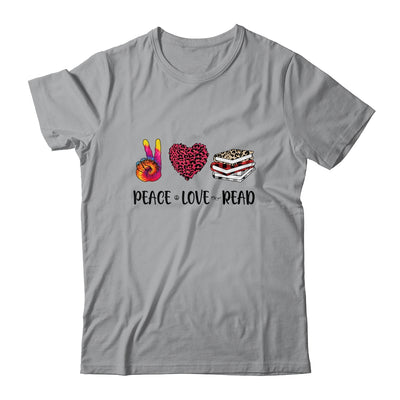 Peace Love Read Book Lover Leopard Women Girls Teacher T-Shirt & Tank Top | Teecentury.com