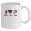 Peace Love Read Book Lover Leopard Women Girls Teacher Mug Coffee Mug | Teecentury.com