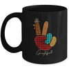 Peace Love Turkey Grateful Turkey Hand Sign Thanksgiving Mug Coffee Mug | Teecentury.com