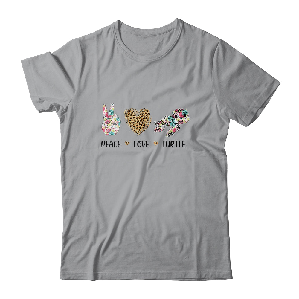 Peace Love Turtles Cute Turtle Graphic for Women Teen Girls T-Shirt & Tank Top | Teecentury.com