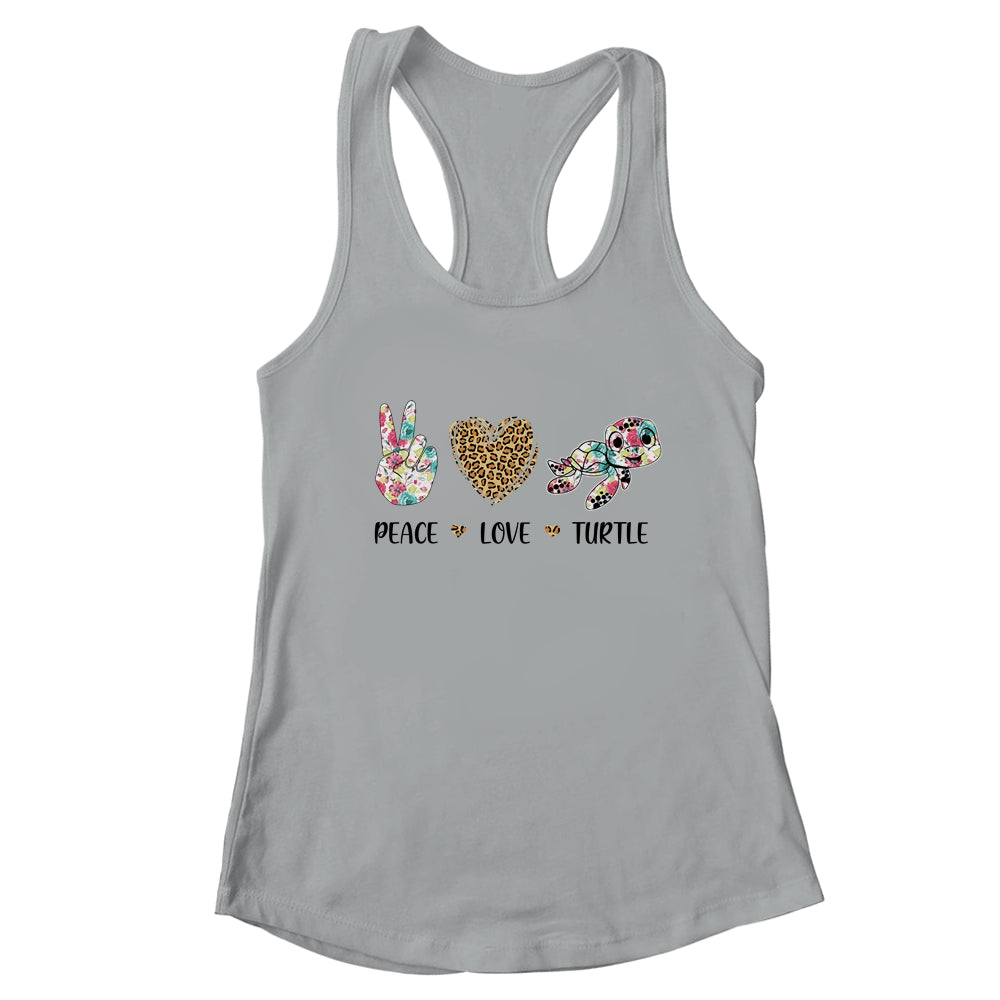 Peace Love Turtles Cute Turtle Graphic for Women Teen Girls T-Shirt & Tank Top | Teecentury.com