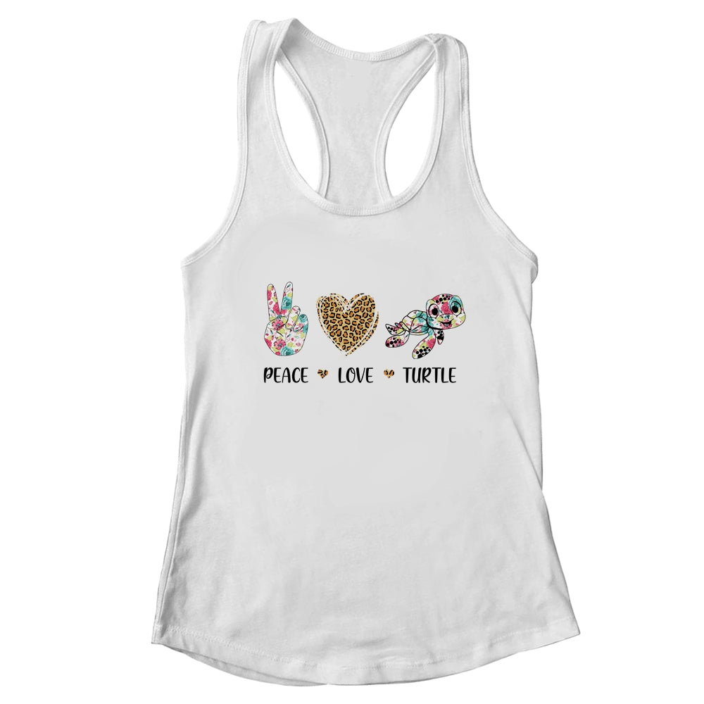 Peace Love Turtles Cute Turtle Graphic for Women Teen Girls T-Shirt & Tank Top | Teecentury.com