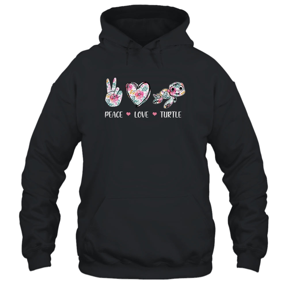 Peace Love Turtles Cute Turtle Lover Women Teen Girls T-Shirt & Tank Top | Teecentury.com