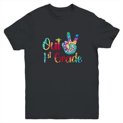 Peace Out 1st Grade Tie Dye Graduation Class Of 2022 Youth Youth Shirt | Teecentury.com