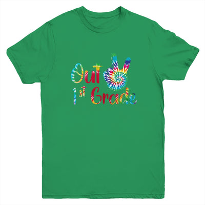 Peace Out 1st Grade Tie Dye Graduation Class Of 2022 Youth Youth Shirt | Teecentury.com