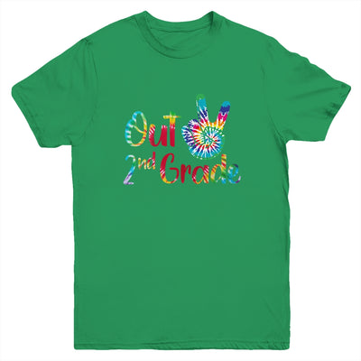 Peace Out 2nd Grade Tie Dye Graduation Class Of 2022 Youth Youth Shirt | Teecentury.com