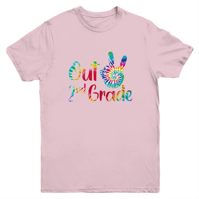 Peace Out 2nd Grade Tie Dye Graduation Class Of 2022 Youth Youth Shirt | Teecentury.com