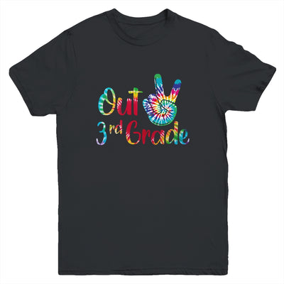 Peace Out 3rd Grade Tie Dye Graduation Class Of 2022 Youth Youth Shirt | Teecentury.com