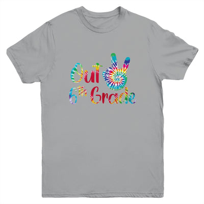 Peace Out 6th Grade Tie Dye Graduation Class Of 2022 Youth Youth Shirt | Teecentury.com